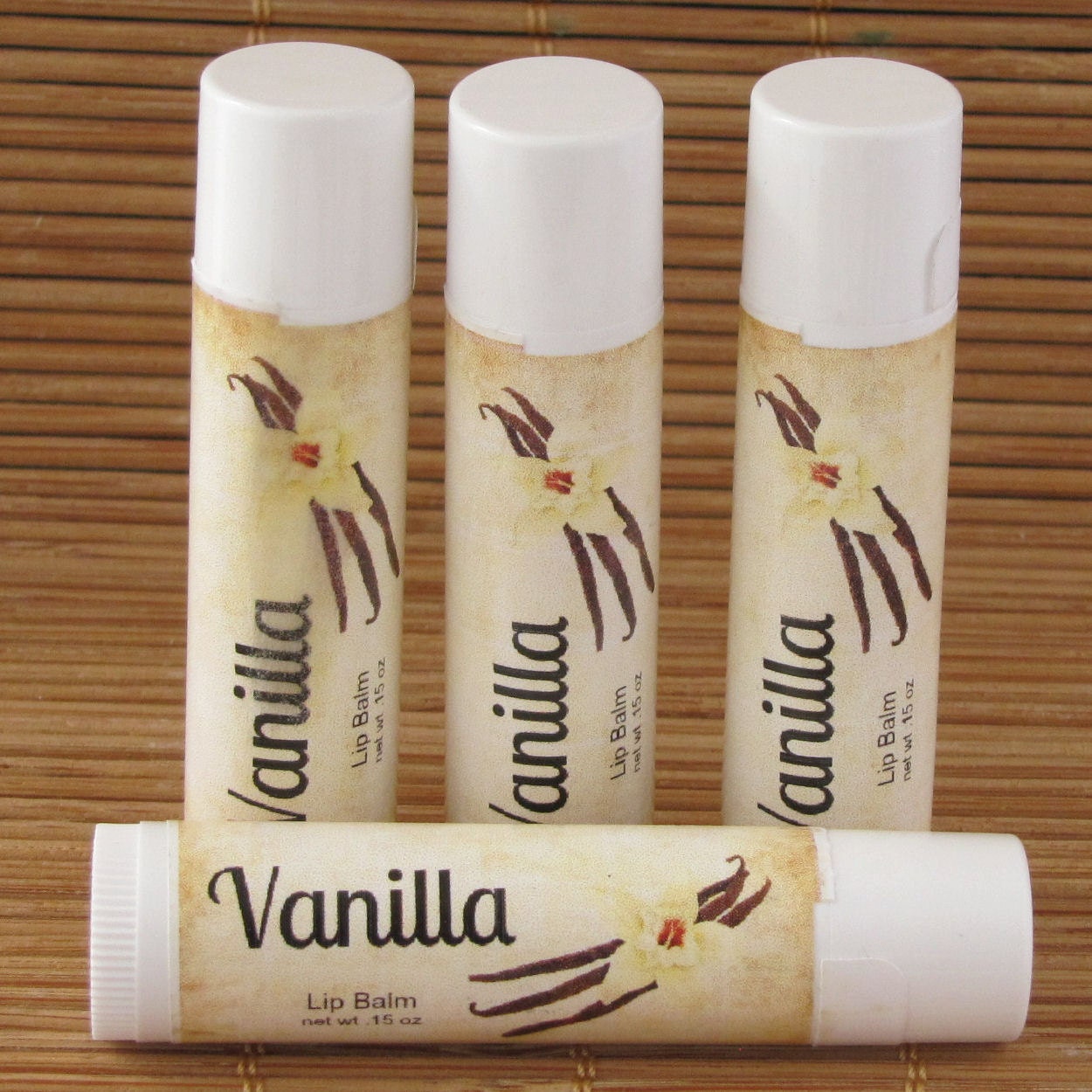 Vanilla Flavored Lip Balm Handmade All Natural Lip Balm