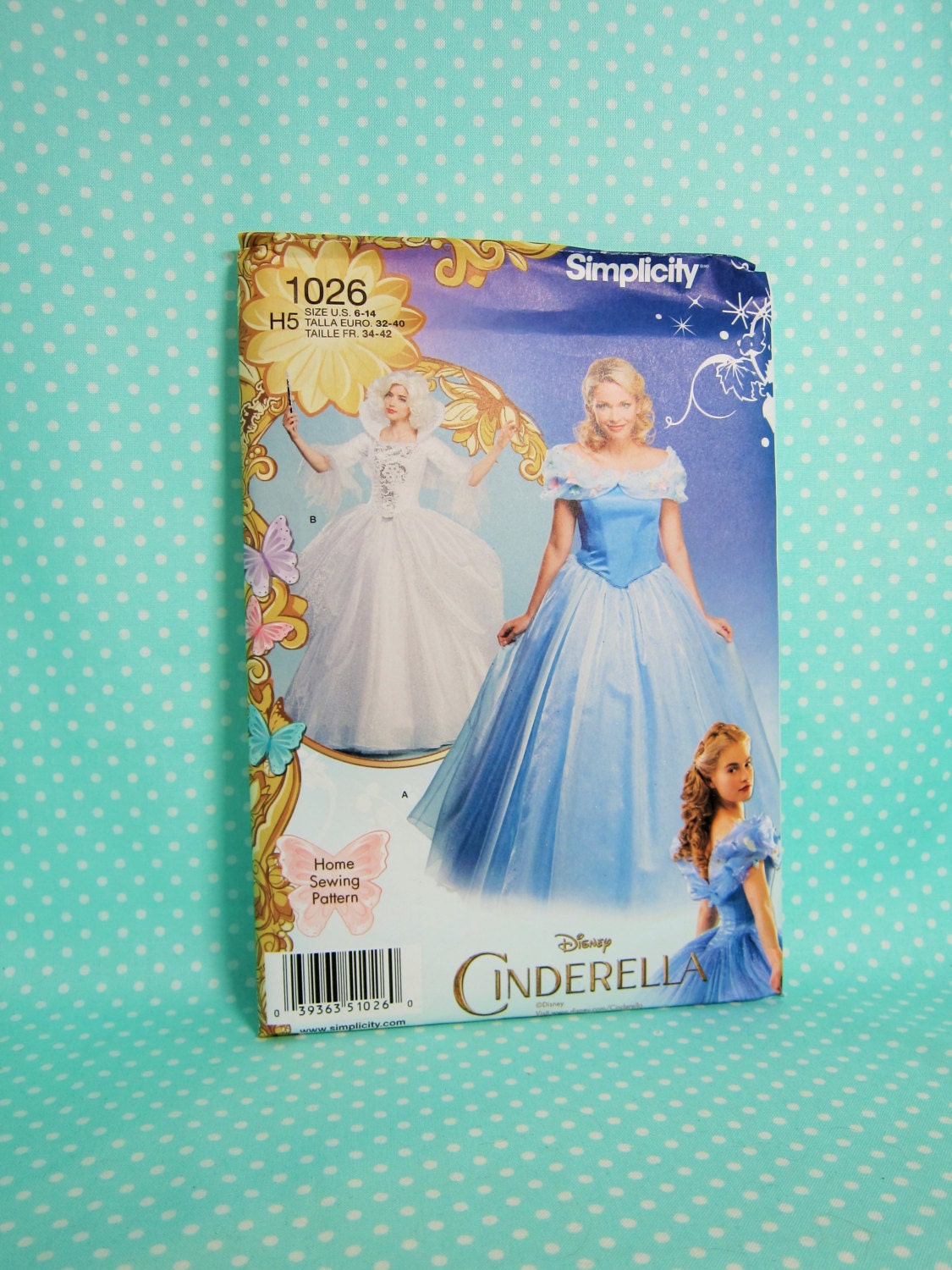 Cheapest Shipping. Cinderella Costume Pattern. Simplicity
