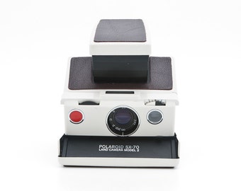 Polaroid SX-70 Land Camera Model 2 with new Burgundy leather replacement - Tested - Guaranteed Working