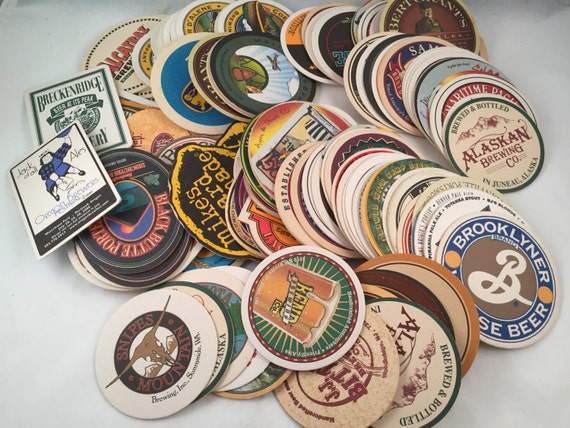 Set of 128 Cardboard Drink/Bar Coasters A Great Variety of