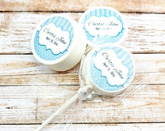 Chocolate Lollipops with edible image // Baptism Favors // Boy Baptism Favors // Girl Baptism Favors // chocolate lollipops // baby favors