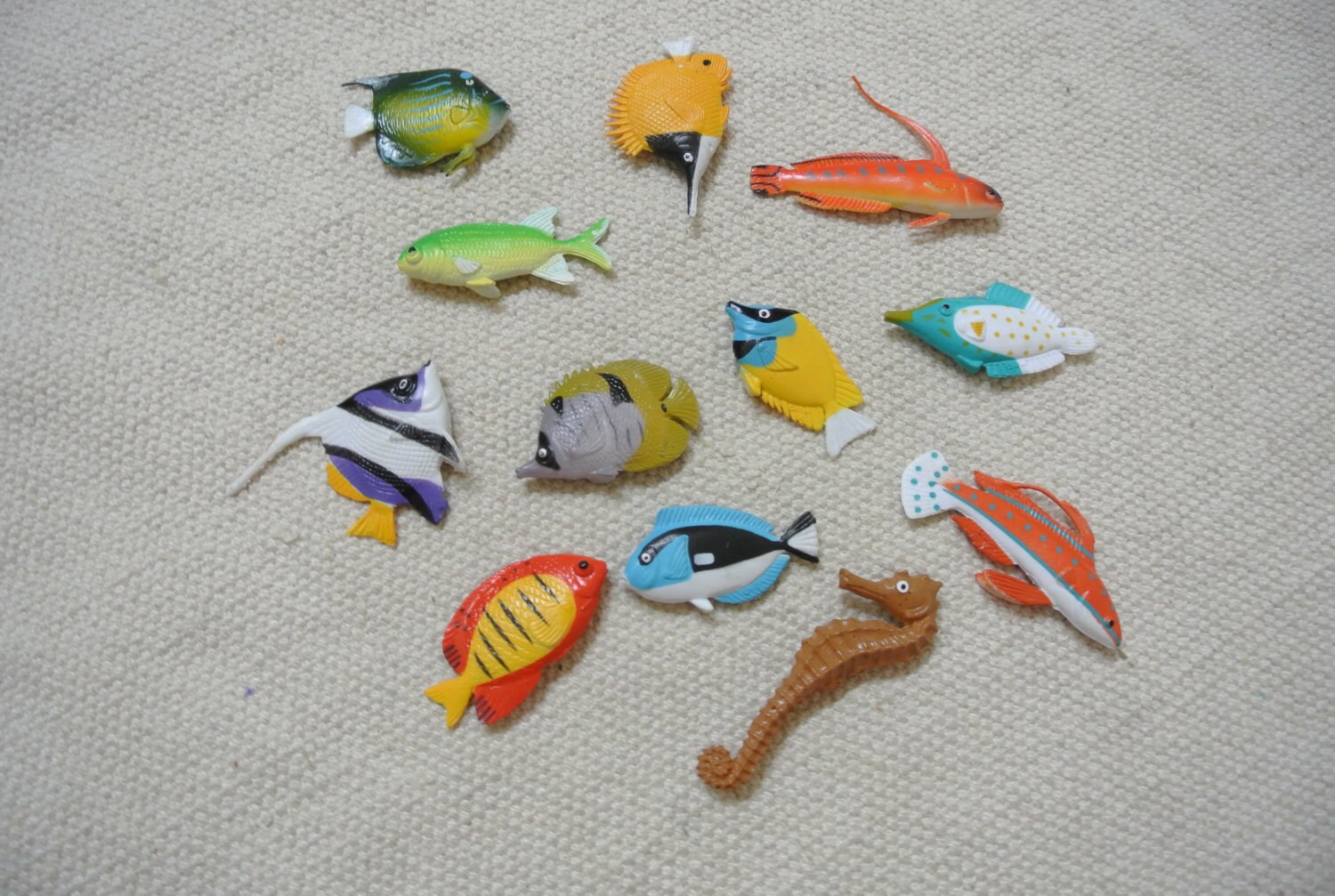 Montessori Tropical Fish 3-Part Cards with Miniatures