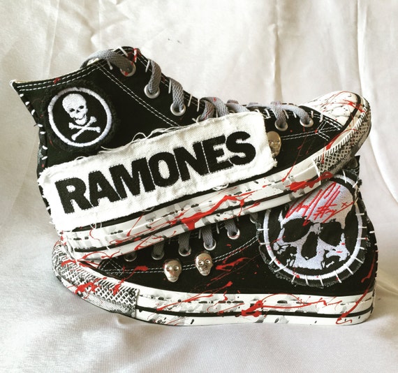 RAMONES shoes by Chad Cherry