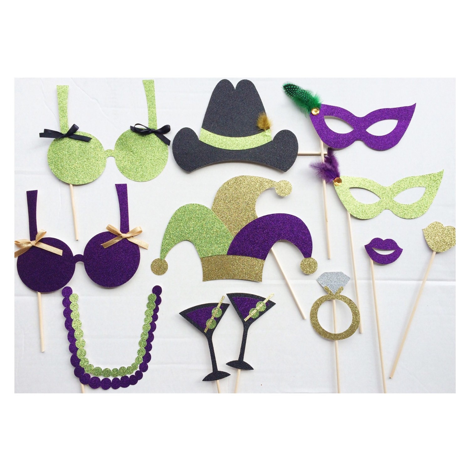 mardi gras photo booth props