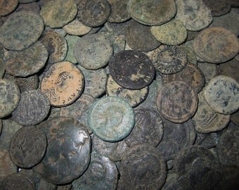 Four (4) Authentic Roman Coins Over 1500 Years Old For One Price - Mixed Sizes