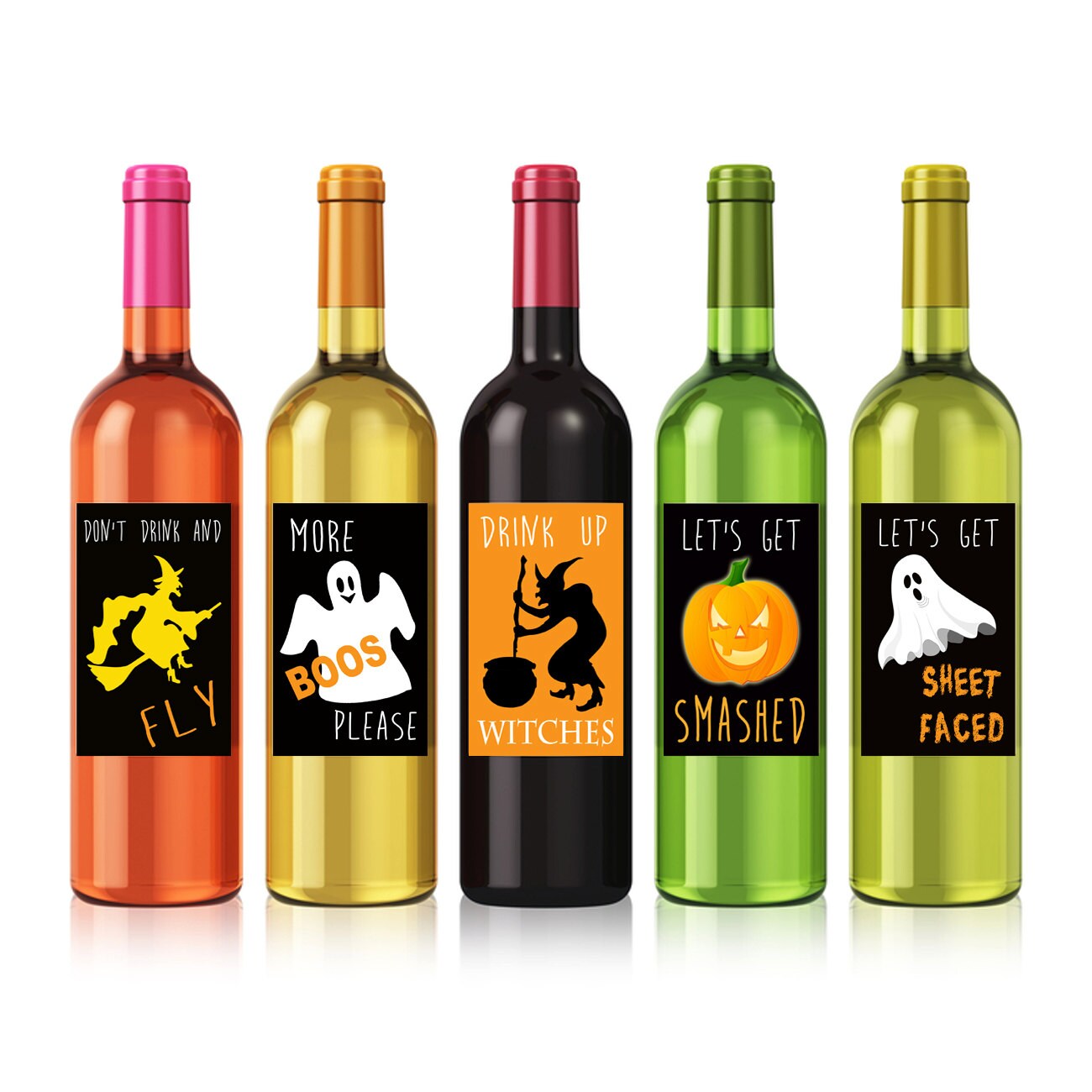 Printable Halloween Wine Labels Funny Halloween Labels