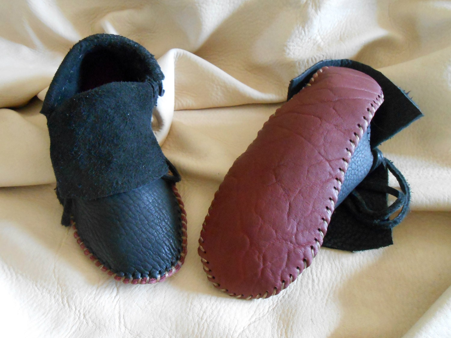 elk hide moccasins for sale