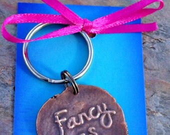Fancy as Fcuk Keychain Handmade Copper Key Ring Fancy as F*ck Fancy as Fuck