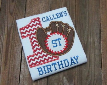 Baseball first Birthday Shirt, baseball birthday shirt