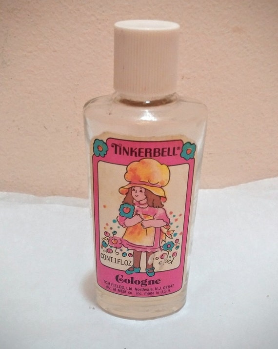 1970's Tinkerbell perfume bottle glass