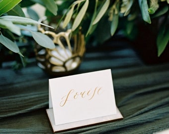 Custom Calligraphy Place Cards