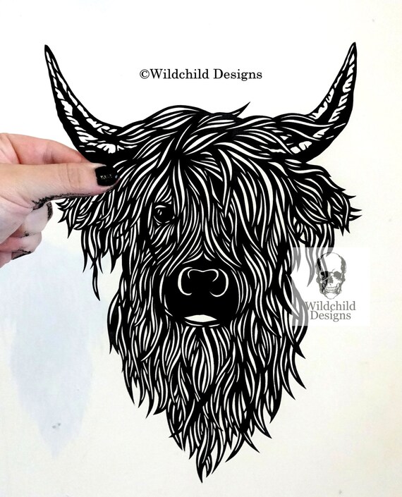 Free Free 124 Outline Cow Highland Cow Svg SVG PNG EPS DXF File