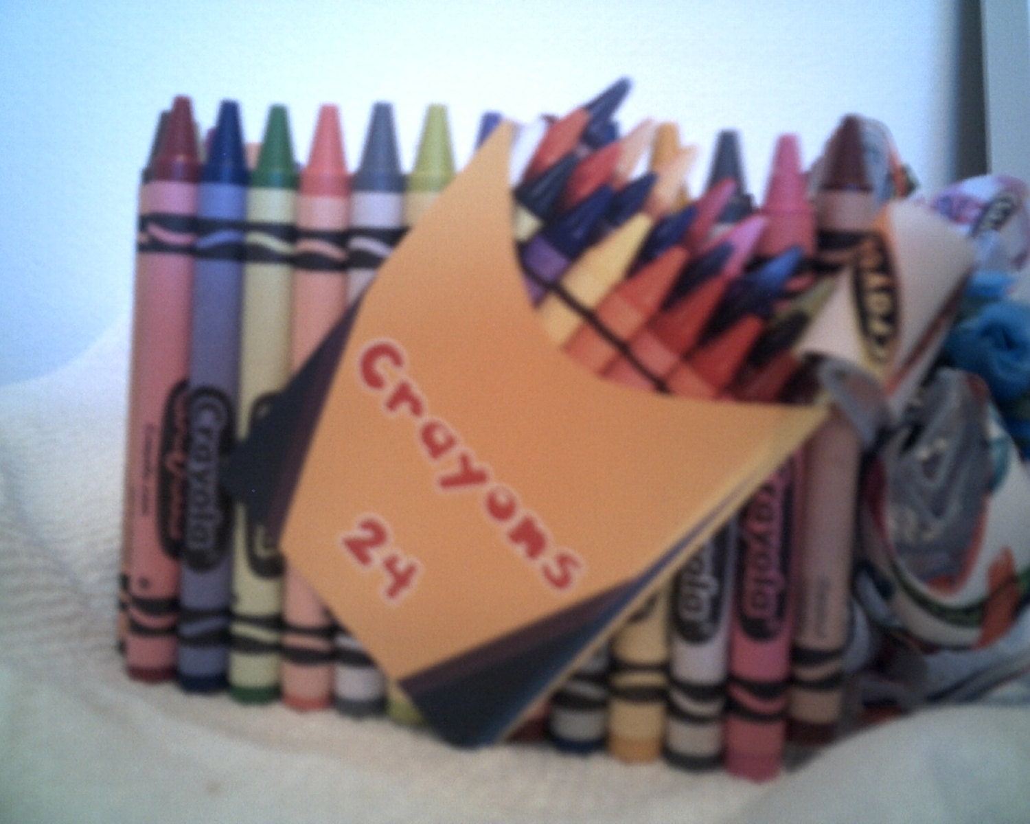 CRAYON STORAGE BOX Novelty Organizer Crayola by CathysCraftWorld