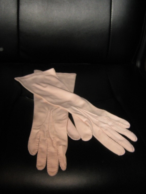 Ladies Formal Pink Elbow Length Dress Gloves Possible Size 6