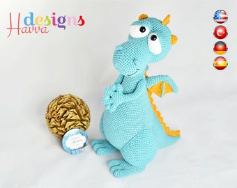 PATTERN - Blummy The Dragon (Amigurumi Crochet)
