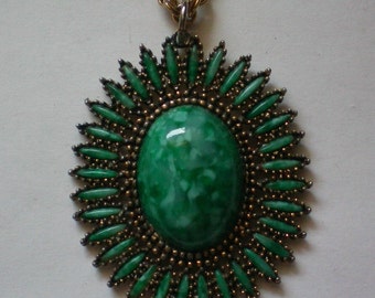 Book Piece ~ Celebrity Southwestern Pendant Necklace - 4735