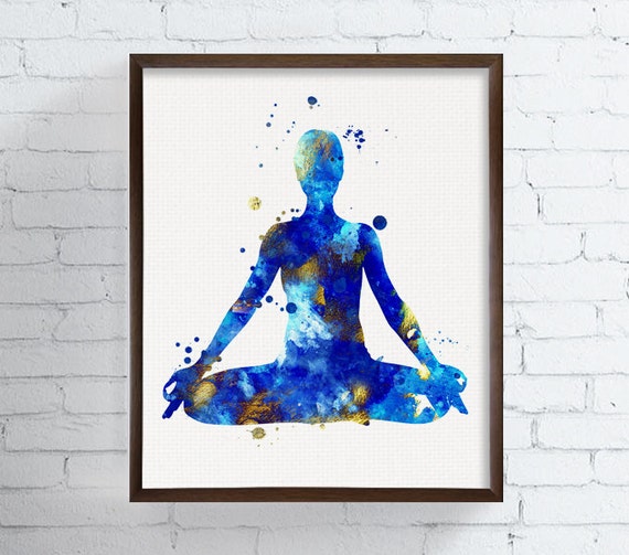 Yoga Wall Art Yoga Print Yoga Poster Yoga Painting