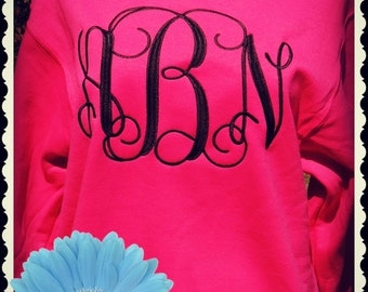 Monogrammed Sweatshirt, Monogrammed Tee shirt, Applique Sweater, BACK TO SCHOOL, Simply Southern , Preppy Shirt