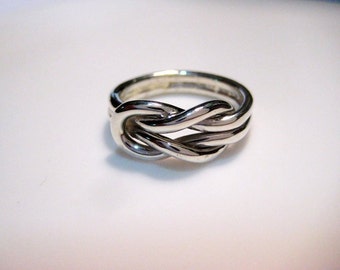 Silver knot ring