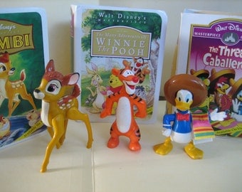 Bambi, The Three Caballeros, & The Many Adventures of Winnie the Pooh figures from Happy Meals