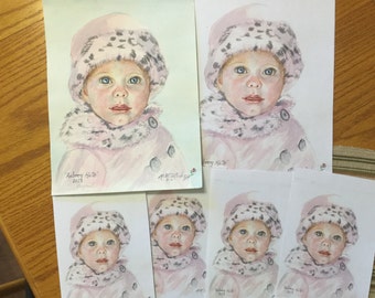 Water color portrait package