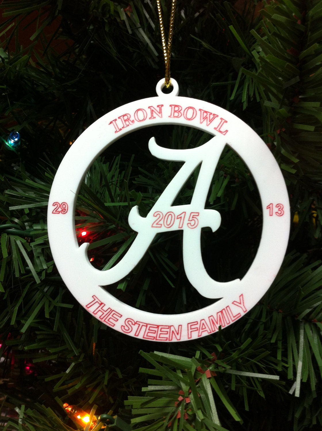 personalized iron bowl university alabama christmas ornament personalized iron bowl university alabama christmas ornament