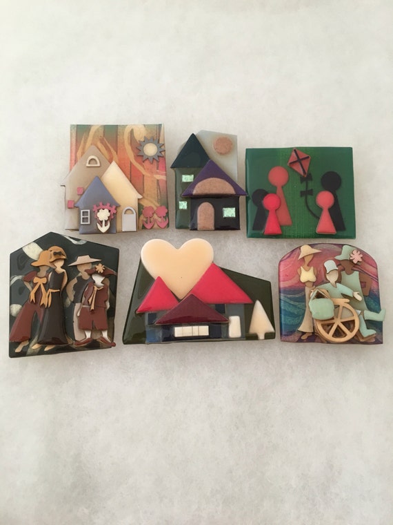 Collection 6 By Lucinda Pins House Women People Hand Crafted