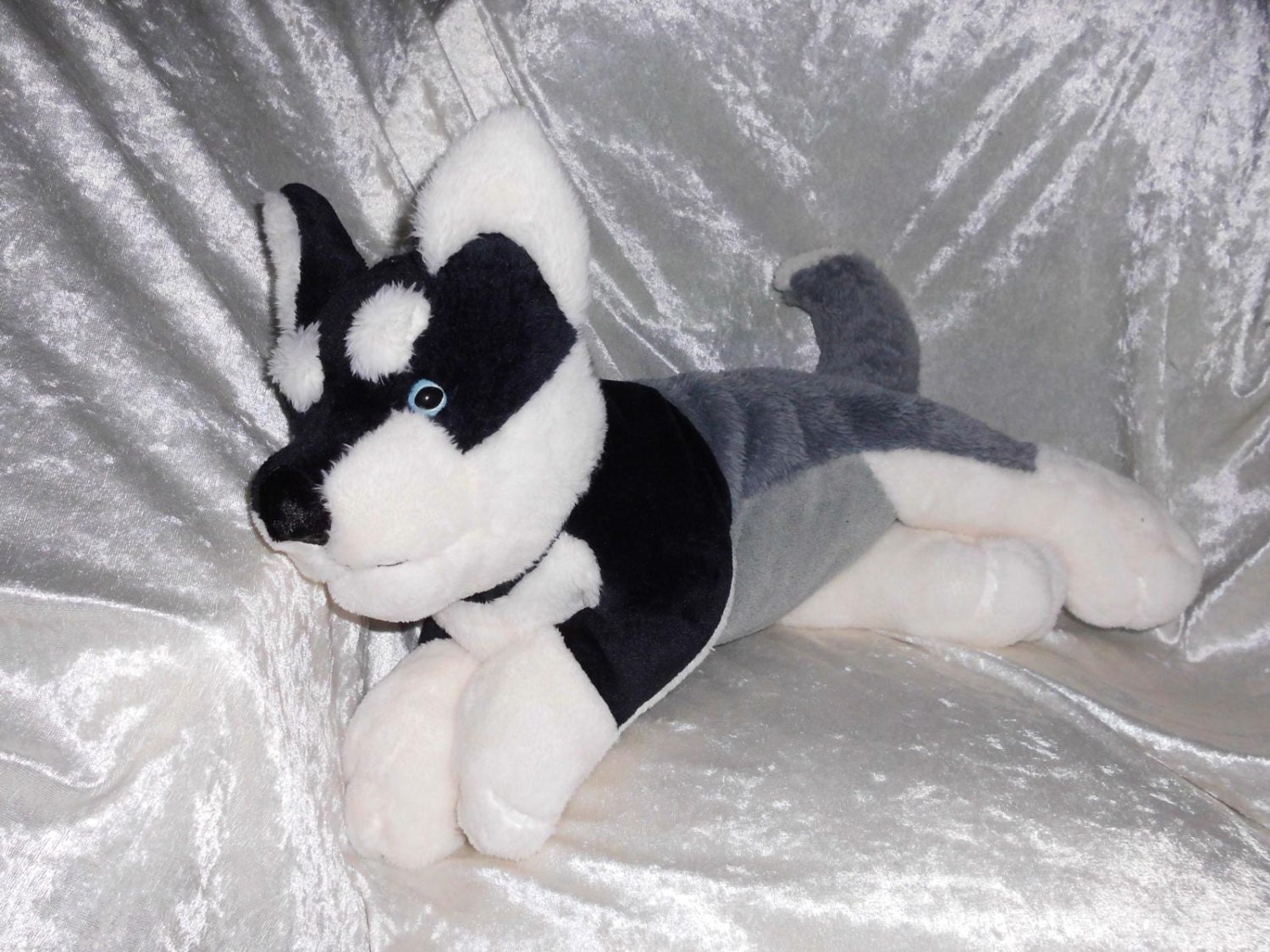 SIBERIAN HUSKY stuffed animal soft toy Husky plush handmade