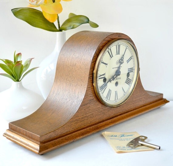 Seth Thomas mantel clock windup Seth Thomas Woodbury model