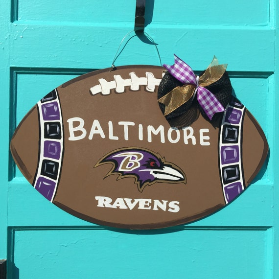 Ravens Door Hanger Baltimore Ravens Football Door