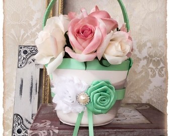 Ring Bearer Cushion Pink Rose