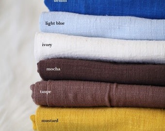 Cotton Linen Natural Texture Fabric for Baby Newborn Photography Backdrop hanging Photo Prop