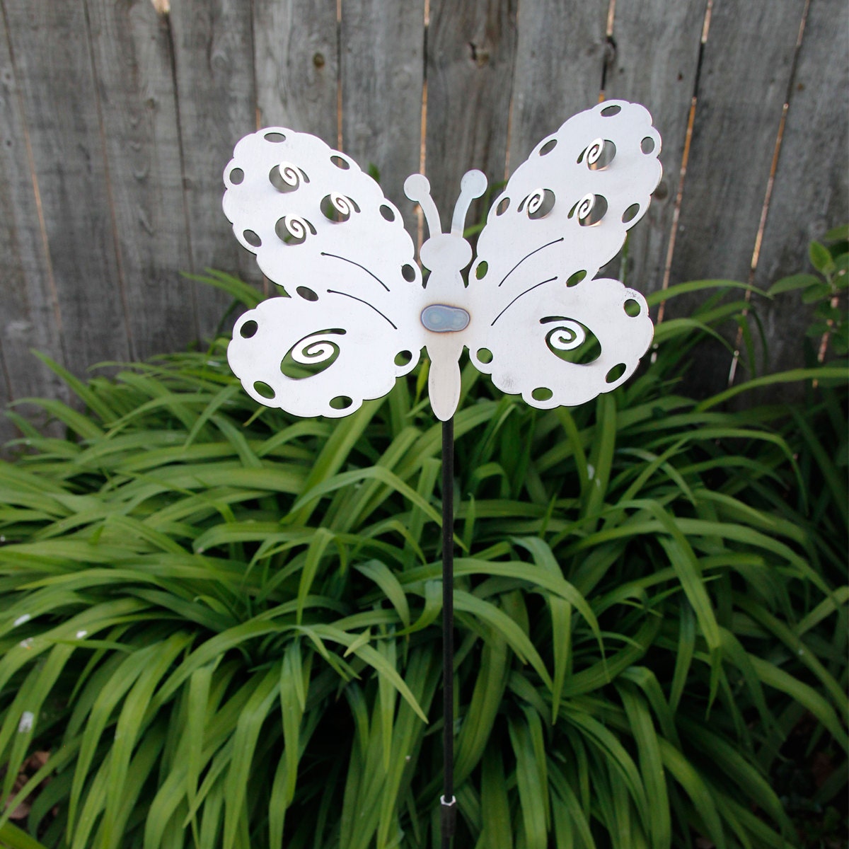 Medium Metal Butterfly Yard Stake