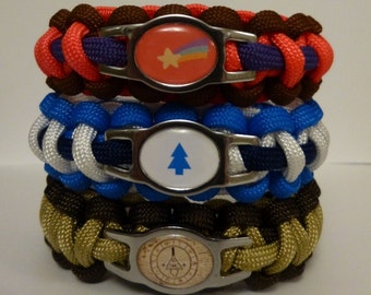 Gravity Falls Paracord Bracelets