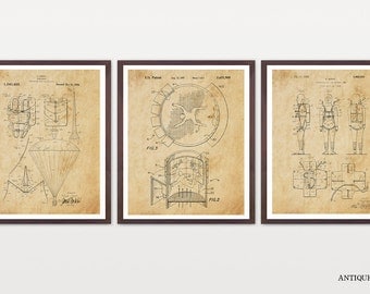 Skydiving Patent Collection - Skydiving Art - Skydiving Poster - Skydiver - Parachute Patent - Parachute Art - Extreme Sports - Parachute