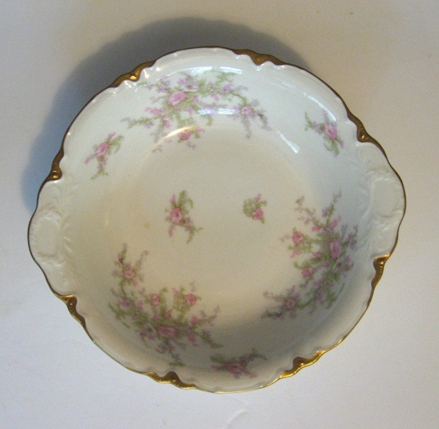 Warwick China Avon Rose pattern serving bowl. 1941 vintage