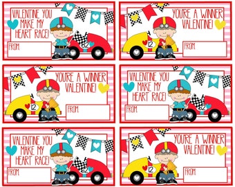 Car Valentines | Printable valentines cards, Valentines printables free ...