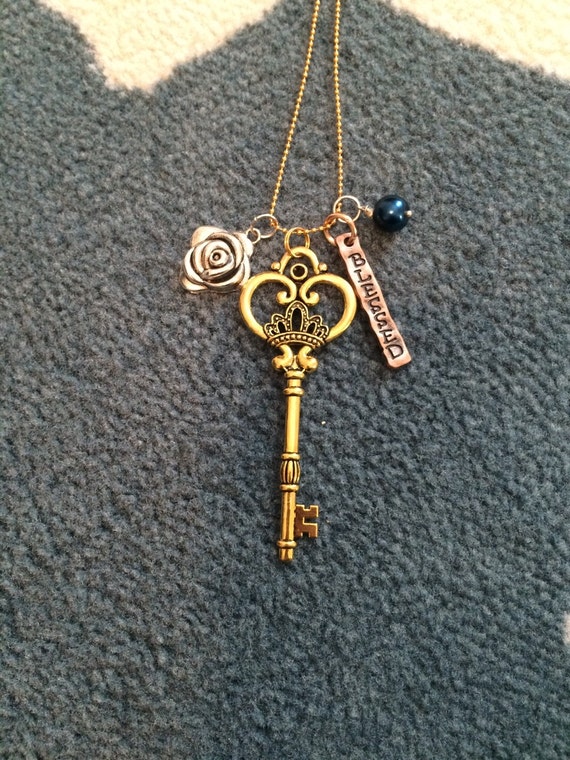 Whimiscal key charm necklace