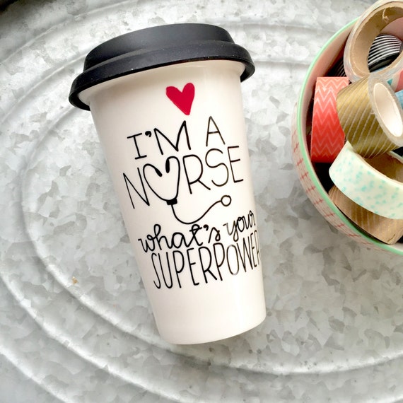 Nurse Travel Mug Ceramic Coffee Mug by