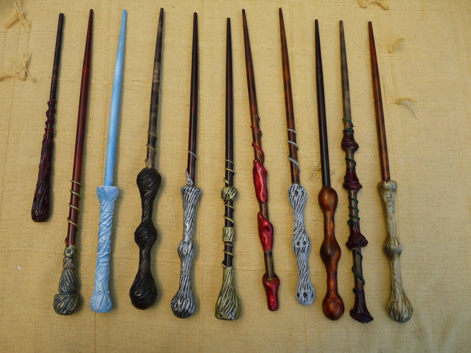 Magic Wand Handcraft Wiccan Witch Fairy Wand Unique 10 pieces