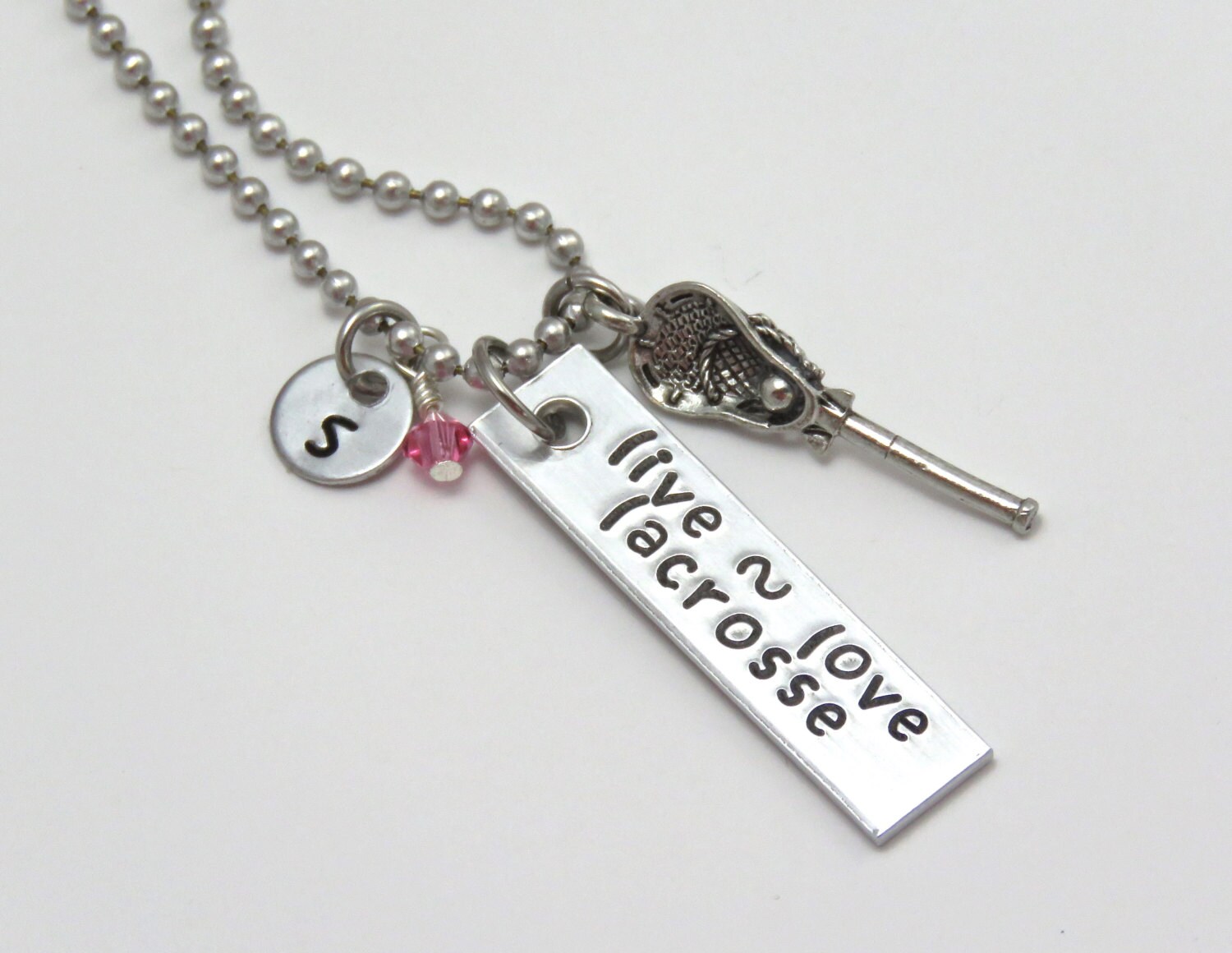 lacrosse necklace women's lacrosse jewelry LAX team