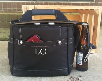 5 Personalized Groomsmen Insulated Cooler w/ Removable Beer Dividers - Beer Coolor Personalized - Insulated Beverage Bag - Groomsman Gift