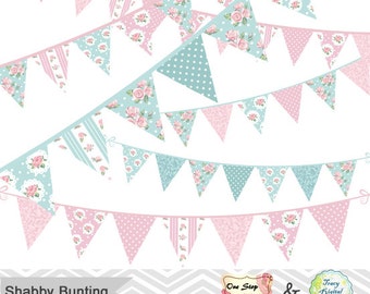 Baby Bunting Banner Clip Art Baby Girl Shower Clipart