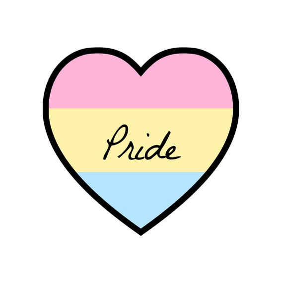 Pansexual Pride Heart Sticker