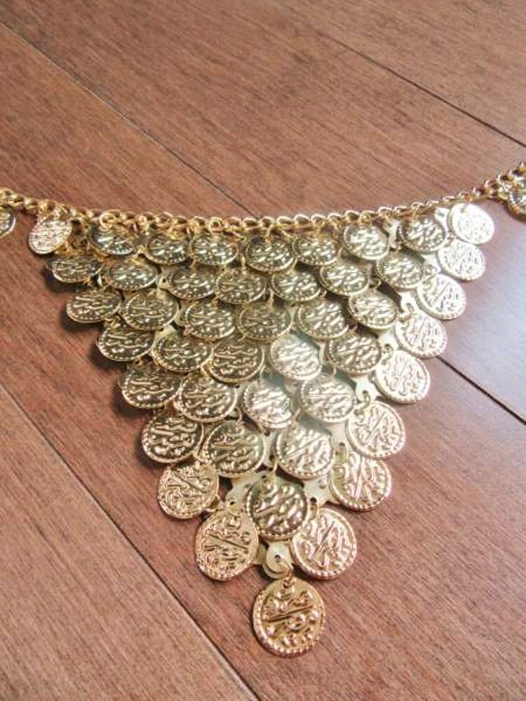 Belly Dance Professional Coin Chain Belt...Exotic High by BellyMIX