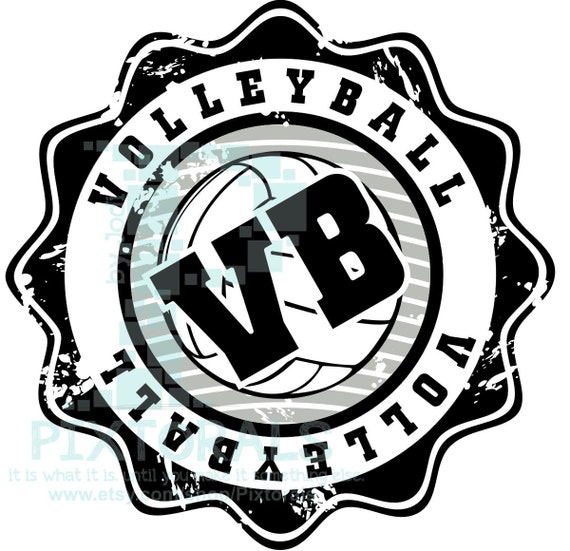 Volleyball logo JPG PNG and EPS pdf formats as Vector