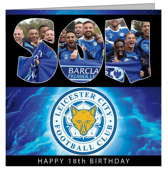 Items similar to Leicester City Personalised Birthday Card on Etsy