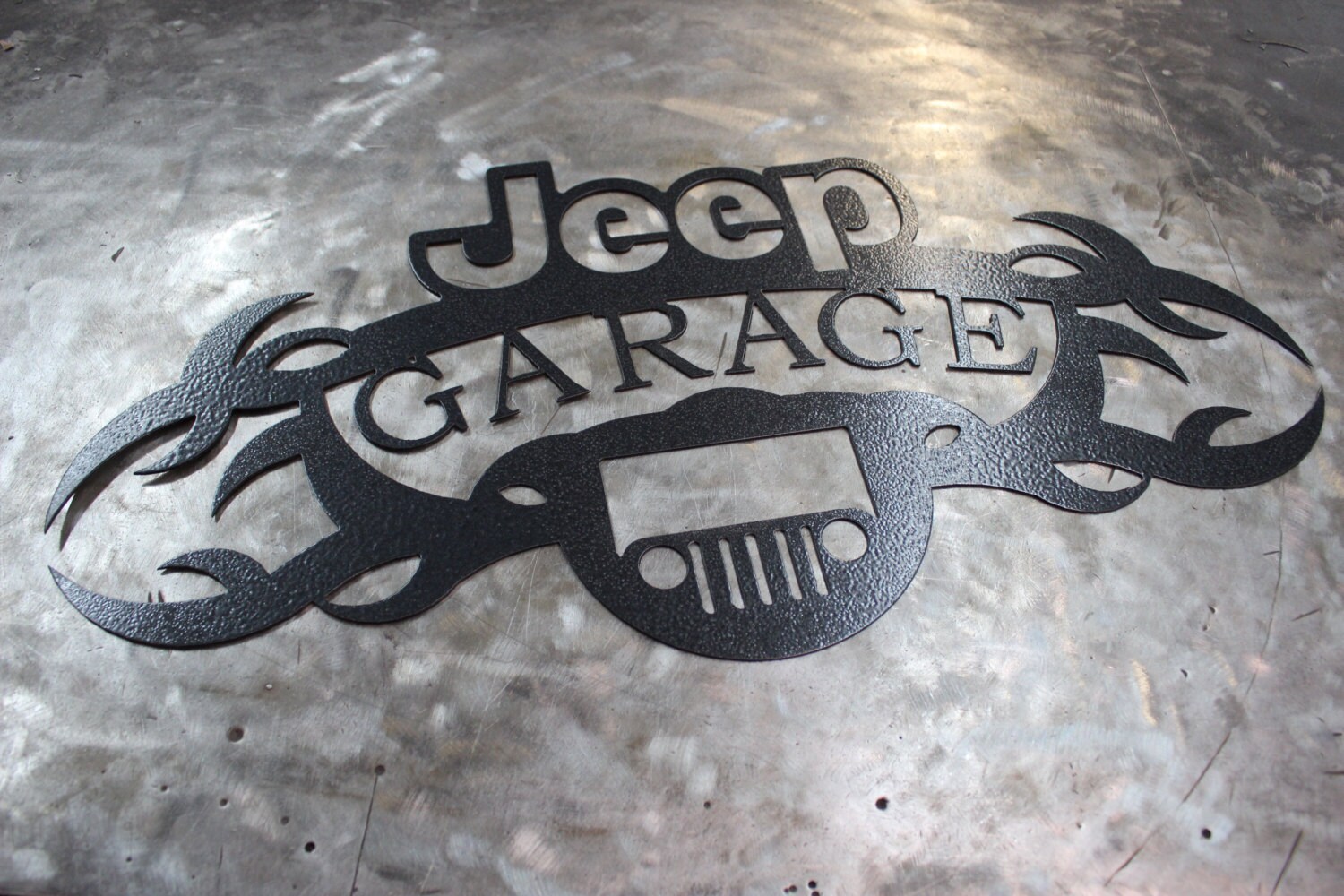 Jeep Garage Sign by MissMetalWorx on Etsy