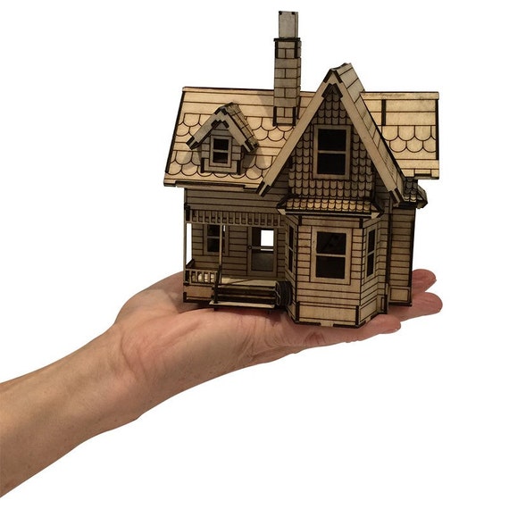 Miniature UP House Model Kit by Birdswoodshack on Etsy