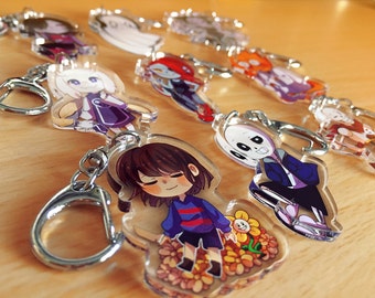 Undertale 【 Clear Acrylic Keychain 】